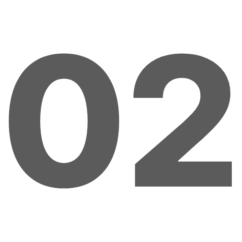 Large green numbers "01" on a light gray background.