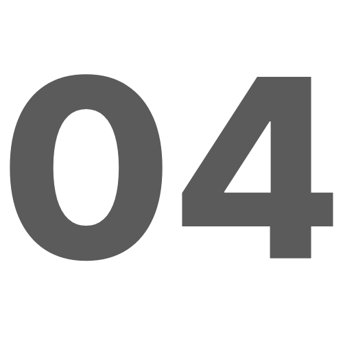 Large green numbers "01" on a light gray background.