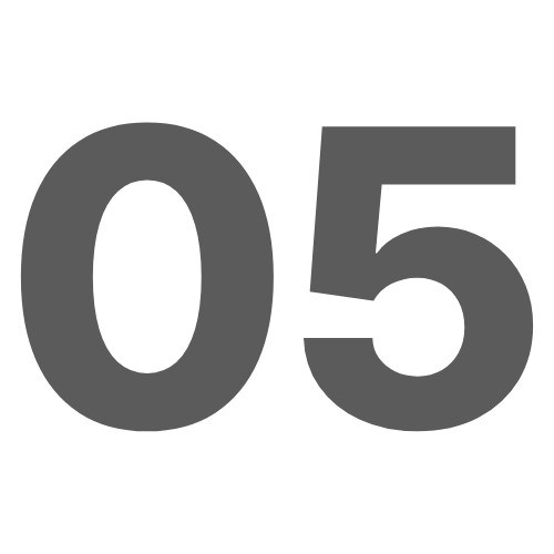 Large green numbers "01" on a light gray background.
