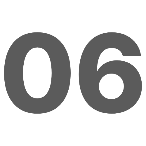 Large green numbers "01" on a light gray background.