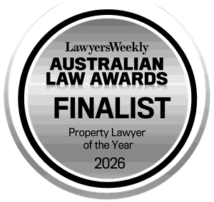 Lawyers Weekly Australian Law Awards 2026 Finalist - Property Lawyer of the Year